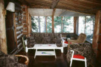 Cabin Porch On Red Lake